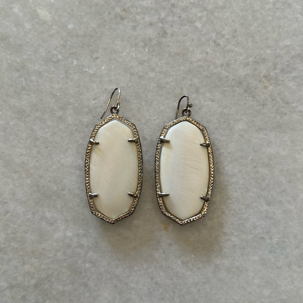 Kendra Scott Classic Statement Earrings in White